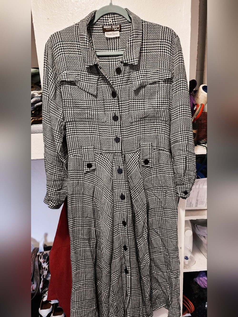 WOMEN'S 80'S/90'S MIDI DRESS - MULTI